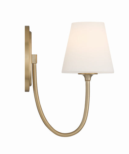 Crystorama Juno 1 Light Vibrant Gold Wall Mount JUN-10321-VG