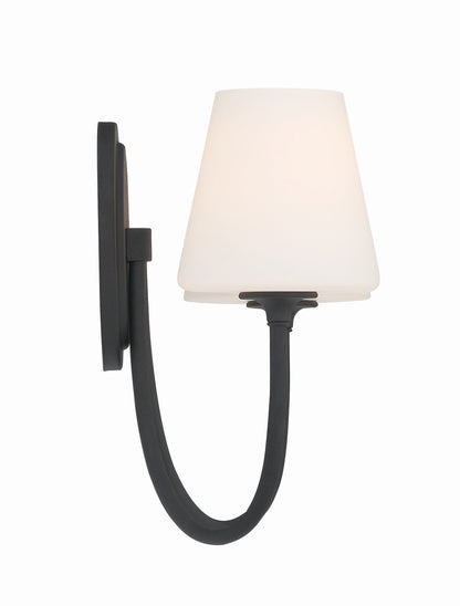 Crystorama Juno 2 Light Black Forged Wall Mount JUN-10322-BF