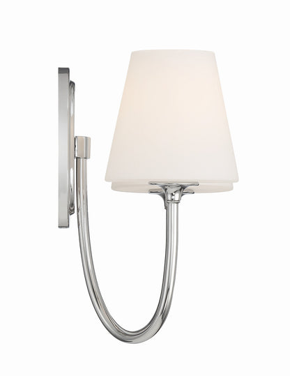 Crystorama Juno 2 Light Polished Nickel Wall Mount JUN-10322-PN