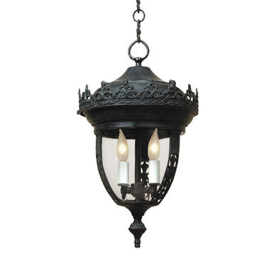 JVI Designs Small Outdoor Hanging Lantern in Verde 1106-25