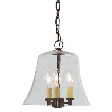 JVI Designs Three Light Greenwich Hanging Bell Lantern in Oil rubbed bronze 1183-08