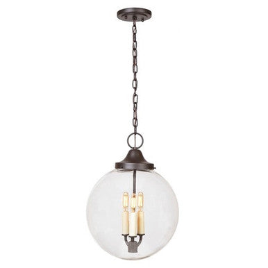 JVI Designs Three Light Hanging Boston Pendant in Oil rubbed bronze 1186-08