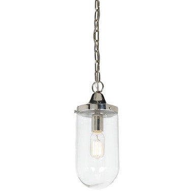 JVI Designs One Light Hanging Boston Pendant in Polished Nickel 1187-15