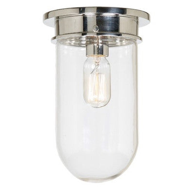 JVI Designs One Light Flushmount Boston in Polished Nickel 1188-15