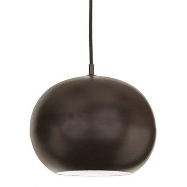 JVI Designs One Light Large Catamount Pendant With White Inside in Oil rubbed bronze 1207-08