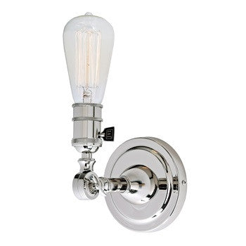 JVI Designs Soho One Light Swivel Wall Sconce in Polished Nickel 1251-15