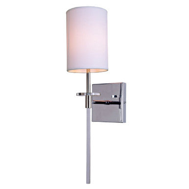 JVI Designs Sutton One Light Wall Sconce in Polished Nickel 1261-15