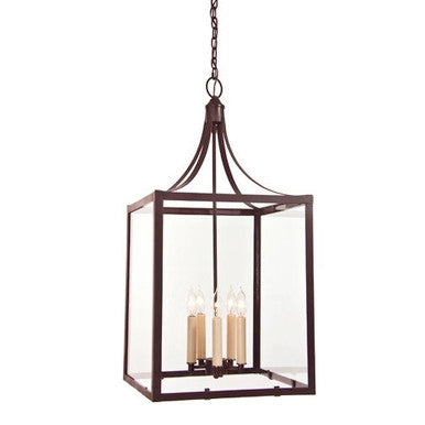 JVI Designs Five Light Columbia Arc Lantern With Glass - Large in Oil rubbed bronze 3025-08