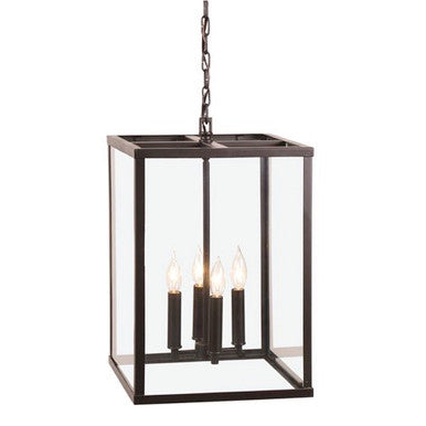 JVI Designs Four Light Carnegie Pendant in Oil rubbed bronze 3041-08