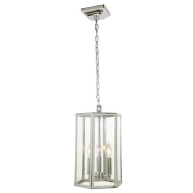 JVI Designs Three Light George Pendant in Polished Nickel 3058-15