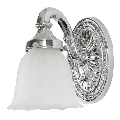 JVI Designs One Light Cast Brass Bath Sconce in Polished Chrome 707-06