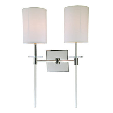 JVI Designs Sutton Two Light Wall Sconce in Polished Nickel 1262-15