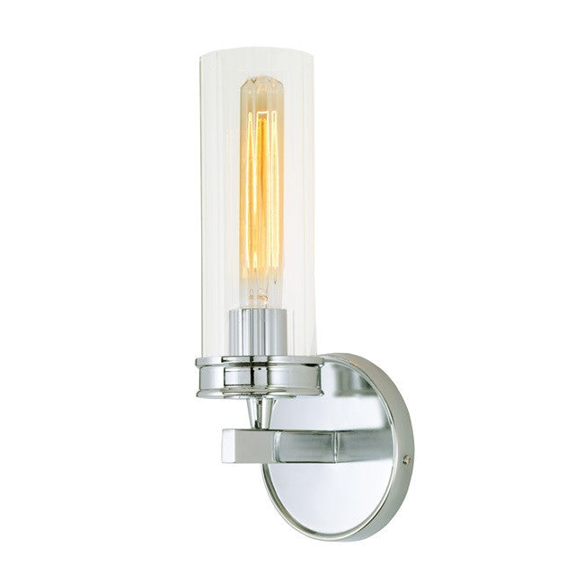 JVI Designs Hamilton One Light Wall Sconce in Polished Chrome 421-06