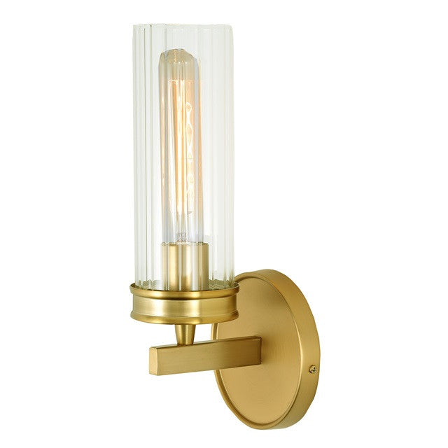 JVI Designs Hamilton One Light Wall Sconce in Satin Brass 421-10