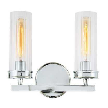 JVI Designs Hamilton Two Light Wall Sconce in Polished Chrome 422-06