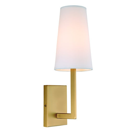 JVI Designs Sullivan One Light Wall Sconce in Satin Brass 431-10