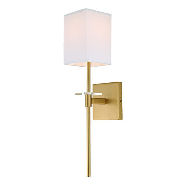 JVI Designs Marcus One Light Wall Sconce in Satin Brass 441-10