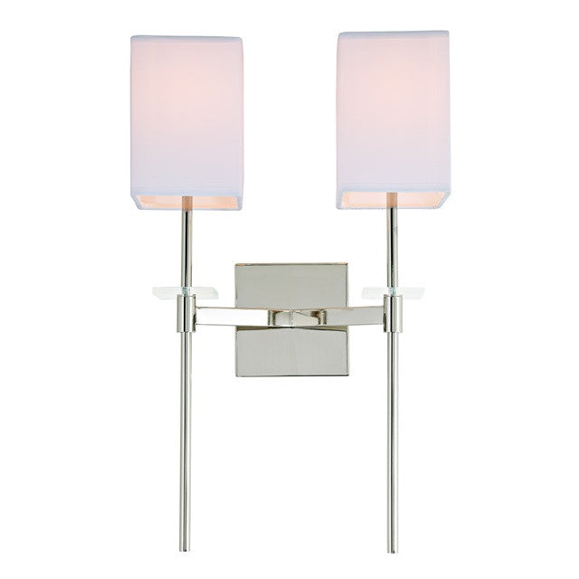 JVI Designs Marcus Two Light Wall Scone in Polished Nickel 442-15