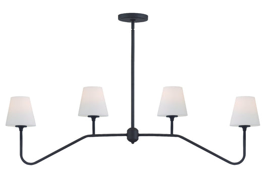 Crystorama Keenan 4 Light Black Forged Chandelier KEE-A3004-BF