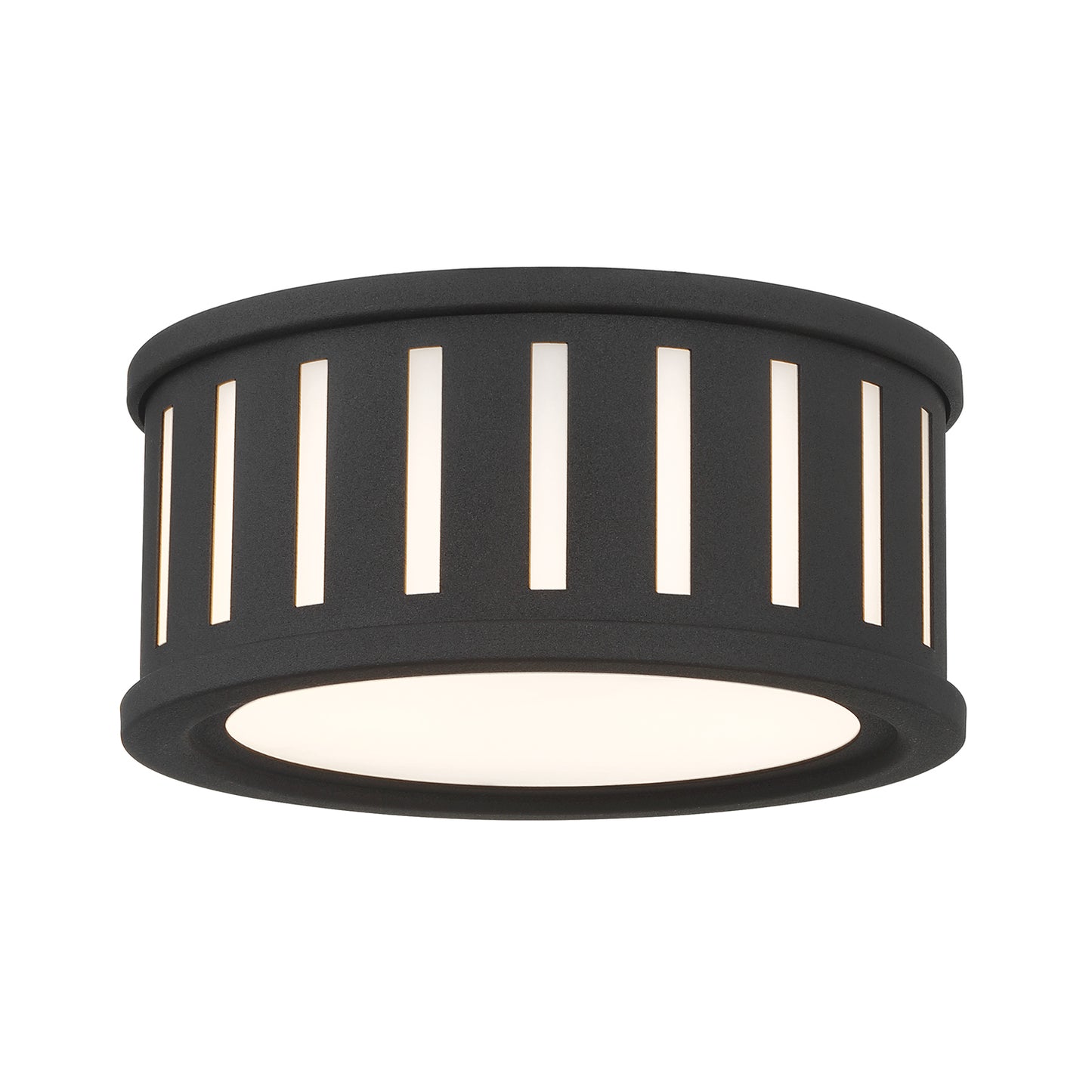 Crystorama Kendal 2 Light Black Forged Flush Mount 
 KEN-2200-BF