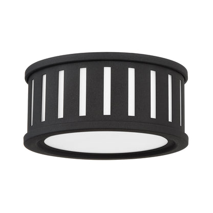 Crystorama Kendal 2 Light Black Forged Flush Mount 
 KEN-2200-BF