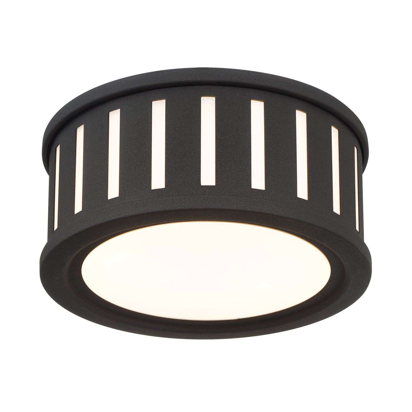 Crystorama Kendal 2 Light Black Forged Flush Mount 
 KEN-2200-BF