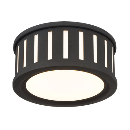 Crystorama Kendal 2 Light Black Forged Flush Mount 
 KEN-2200-BF