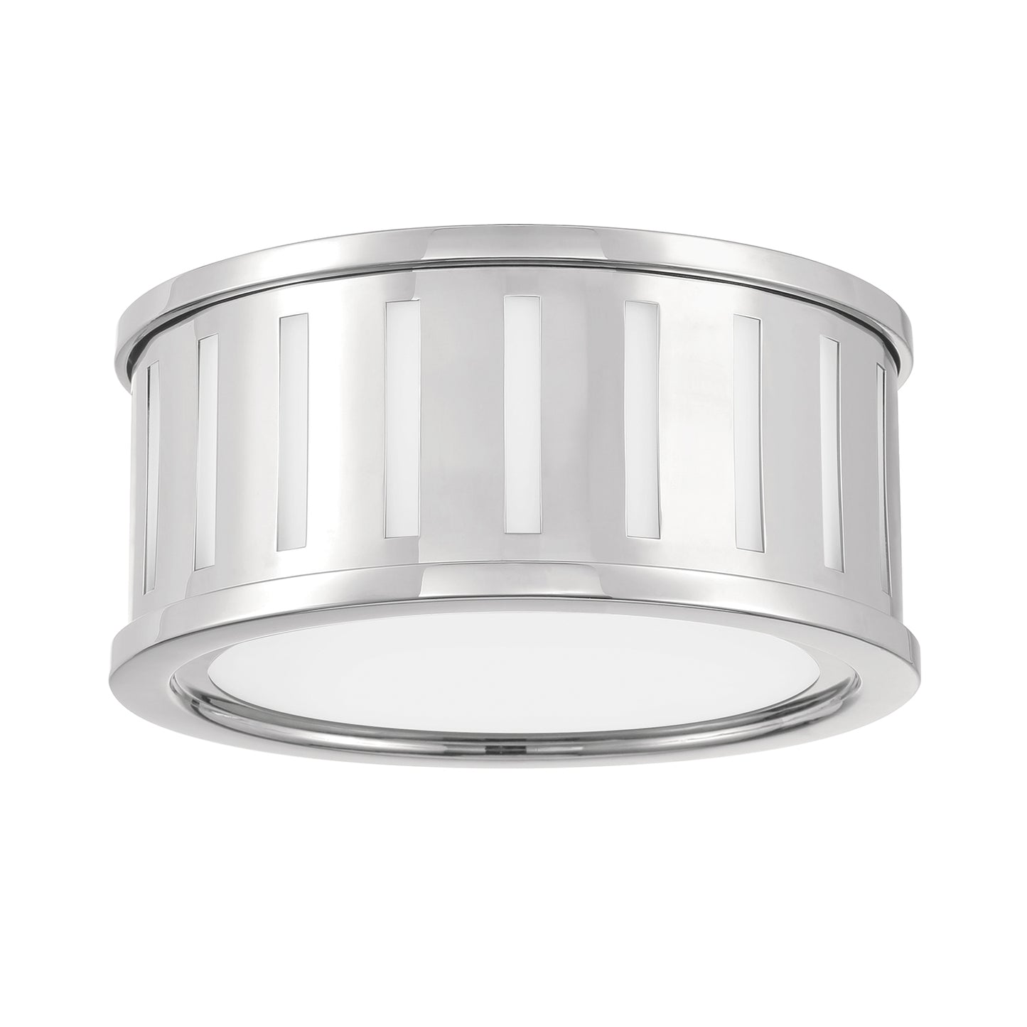 Crystorama Kendal 2 Light Polished Nickel Flush Mount 
 KEN-2200-PN