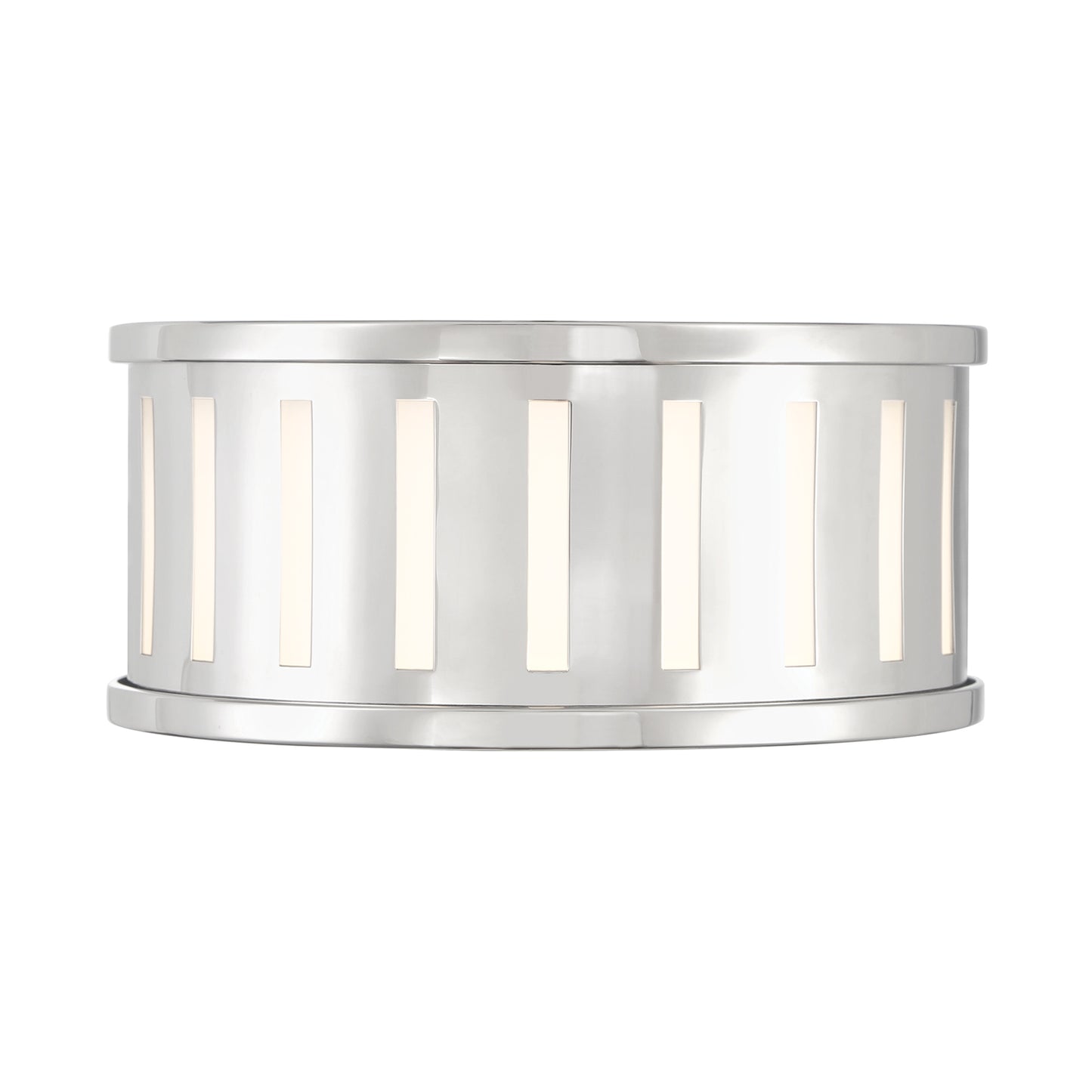 Crystorama Kendal 2 Light Polished Nickel Flush Mount 
 KEN-2200-PN