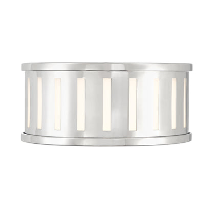 Crystorama Kendal 2 Light Polished Nickel Flush Mount 
 KEN-2200-PN