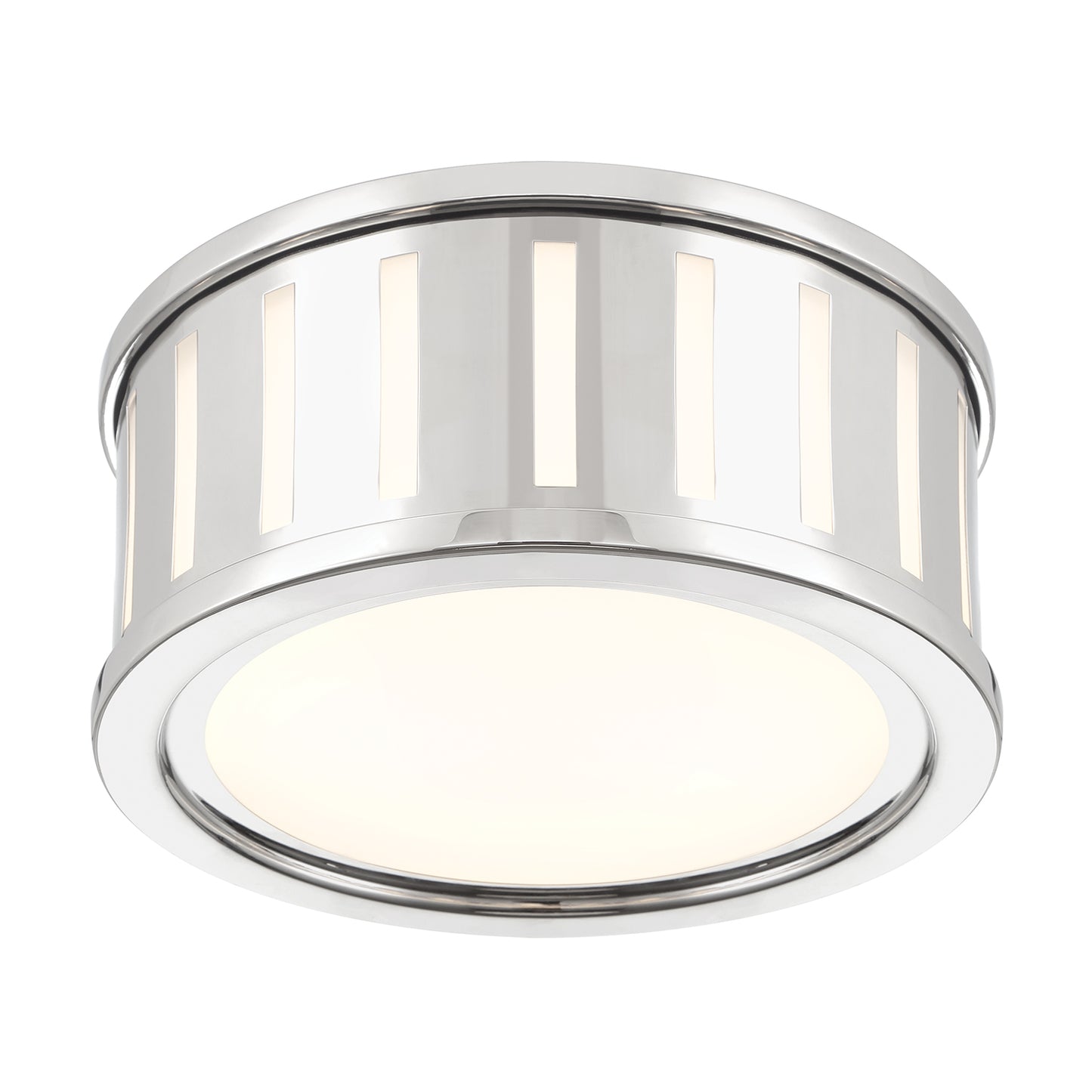 Crystorama Kendal 2 Light Polished Nickel Flush Mount 
 KEN-2200-PN