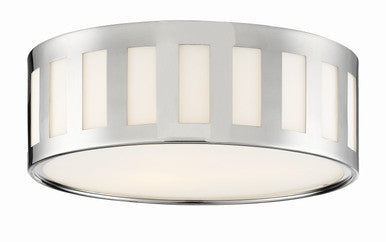 Crystorama Kendal 3 Light Polished Nickel Ceiling Mount KEN-2203-PN