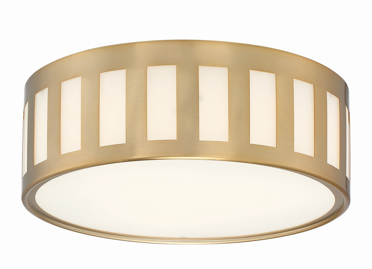 Crystorama Kendal 3 Light Vibrant Gold Ceiling Mount KEN-2203-VG