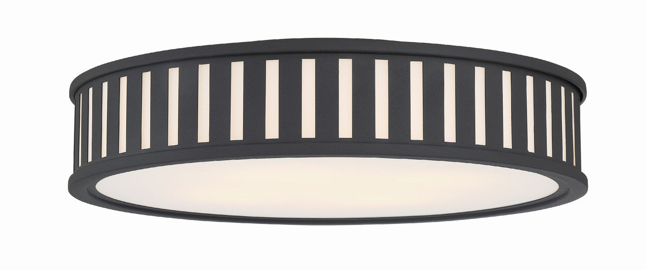 Crystorama Kendal 4 Light Black Forged Ceiling Mount KEN-8305-BF