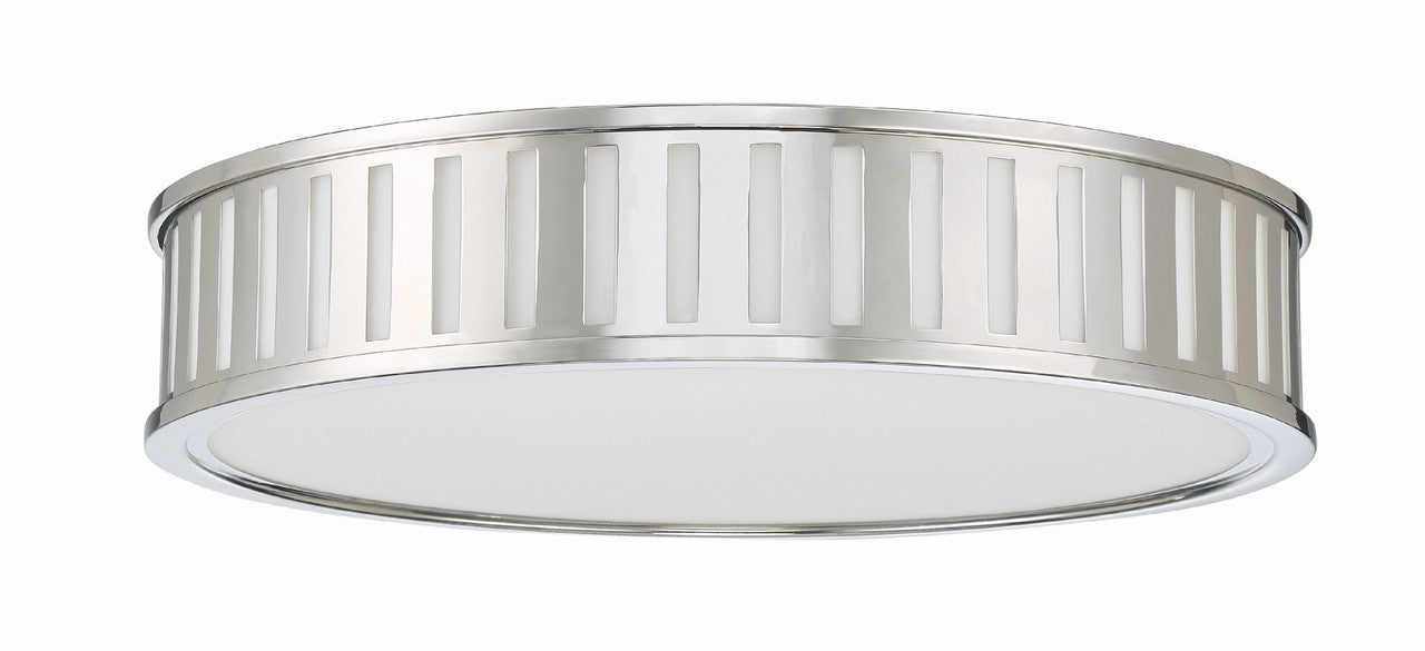 Crystorama Kendal 4 Light Polished Nickel Ceiling Mount KEN-8305-PN