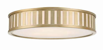 Crystorama Kendal 4 Light Vibrant Gold Ceiling Mount KEN-8305-VG