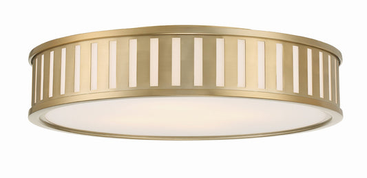 Crystorama Kendal 4 Light Vibrant Gold Ceiling Mount KEN-8305-VG