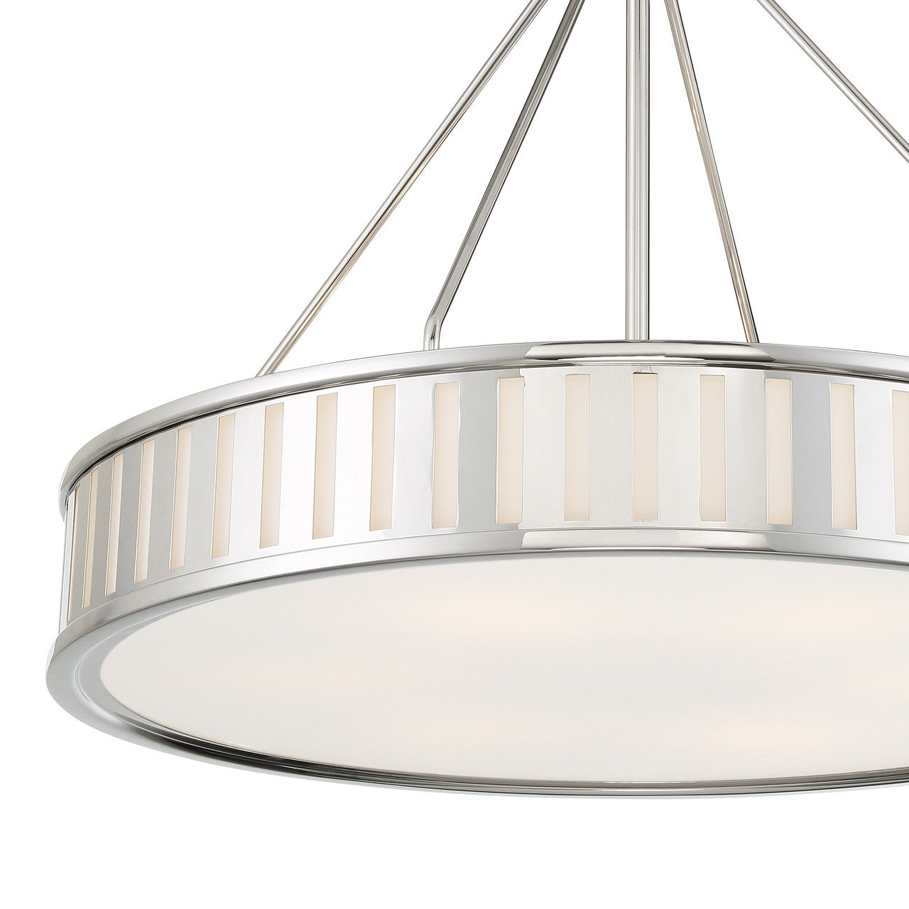 Crystorama Kendal 6 Light Polished Nickel Pendant KEN-8306-PN