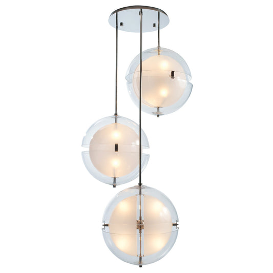 Kalco Sussex 3 Orb Multi Drop Foyer (14"+14"+14") 509755PN