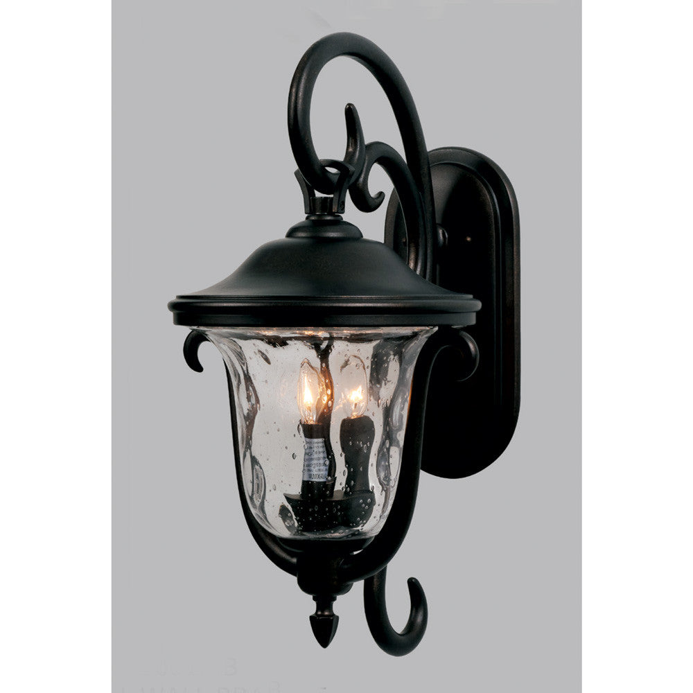 Kalco Santa Barbara Outdoor 2 Light Small Wall Bracket 9001MB