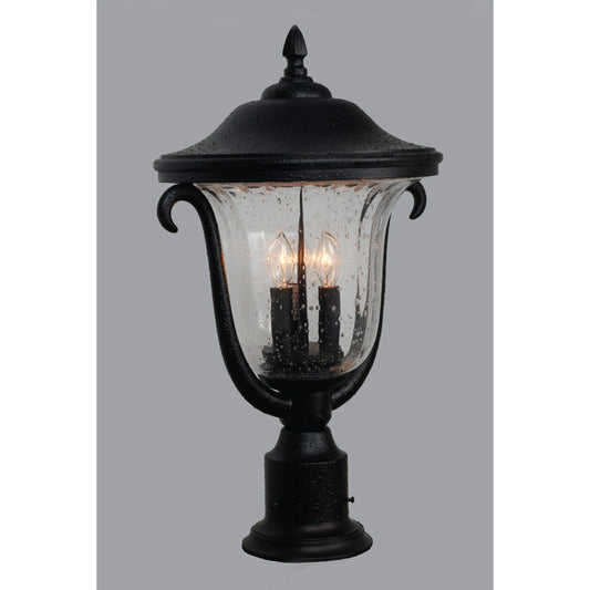 Kalco Santa Barbara Outdoor 3 Light Medium Post Mount Lantern 9012MB