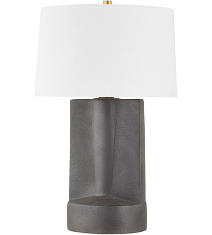 Hudson Valley Lighting Wilson 1 Light Table Lamp in Aged Brass L1688-AGB/CTG