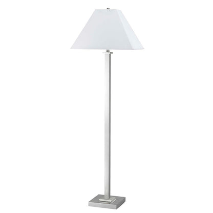 CAL Lighting 100W Metal Floor Lamp W/Push Switch Brushed Steel LA-60003FL-1