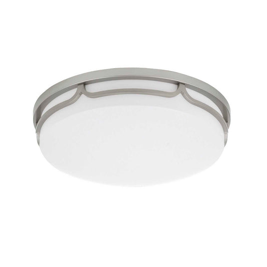 CAL Lighting integrated LED 25W, 2000 Lumen, 80 CRI, Dimmable Ceiling Flush Mount With Acrylic Diffuser Painted Steel LA-702