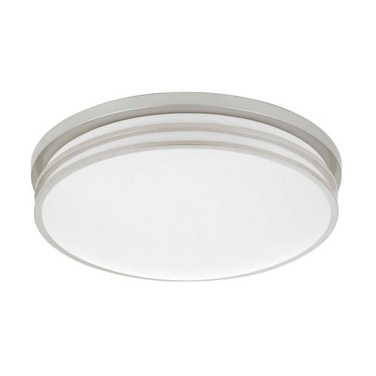 CAL Lighting integrated LED 25W, 2000 Lumen, 80 CRI, Dimmable Ceiling Flush Mount With Acrylic Diffuser Painted Steel LA-708