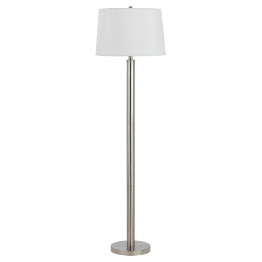 CAL Lighting 100W Metal Floor Lamp Brushed Steel LA-8020FL-1-BS