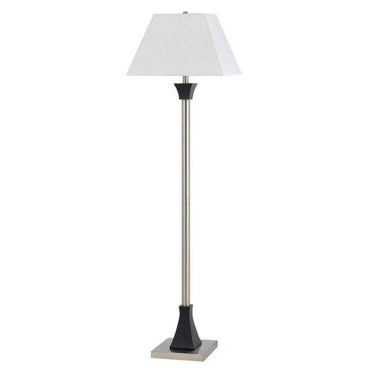 CAL Lighting 100W Metal Floor Lamp Brushed Steel LA-8021FL-1-BS