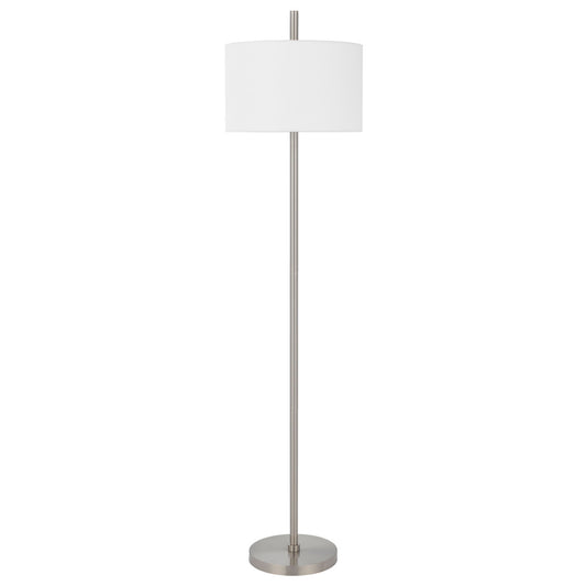 CAL Lighting Roanne metal floor lamp Brushed Steel LA-8041FL