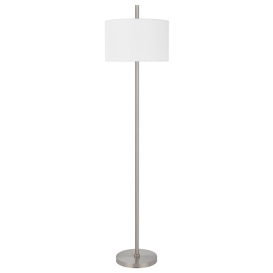 CAL Lighting Roanne metal floor lamp Brushed Steel LA-8041FL