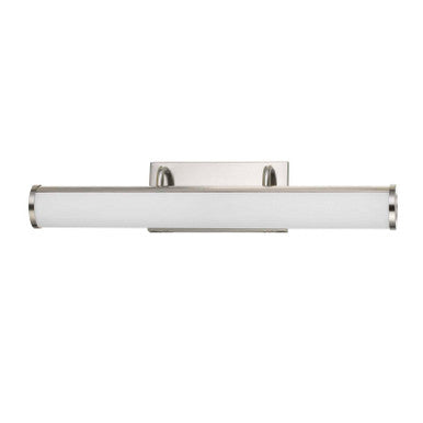 CAL Lighting integrated LED 26W, 1950 Lumen, 80 CRI Dimmable Vanity Light With Acrylic Diffuser Brushed Steel LA-8604-M